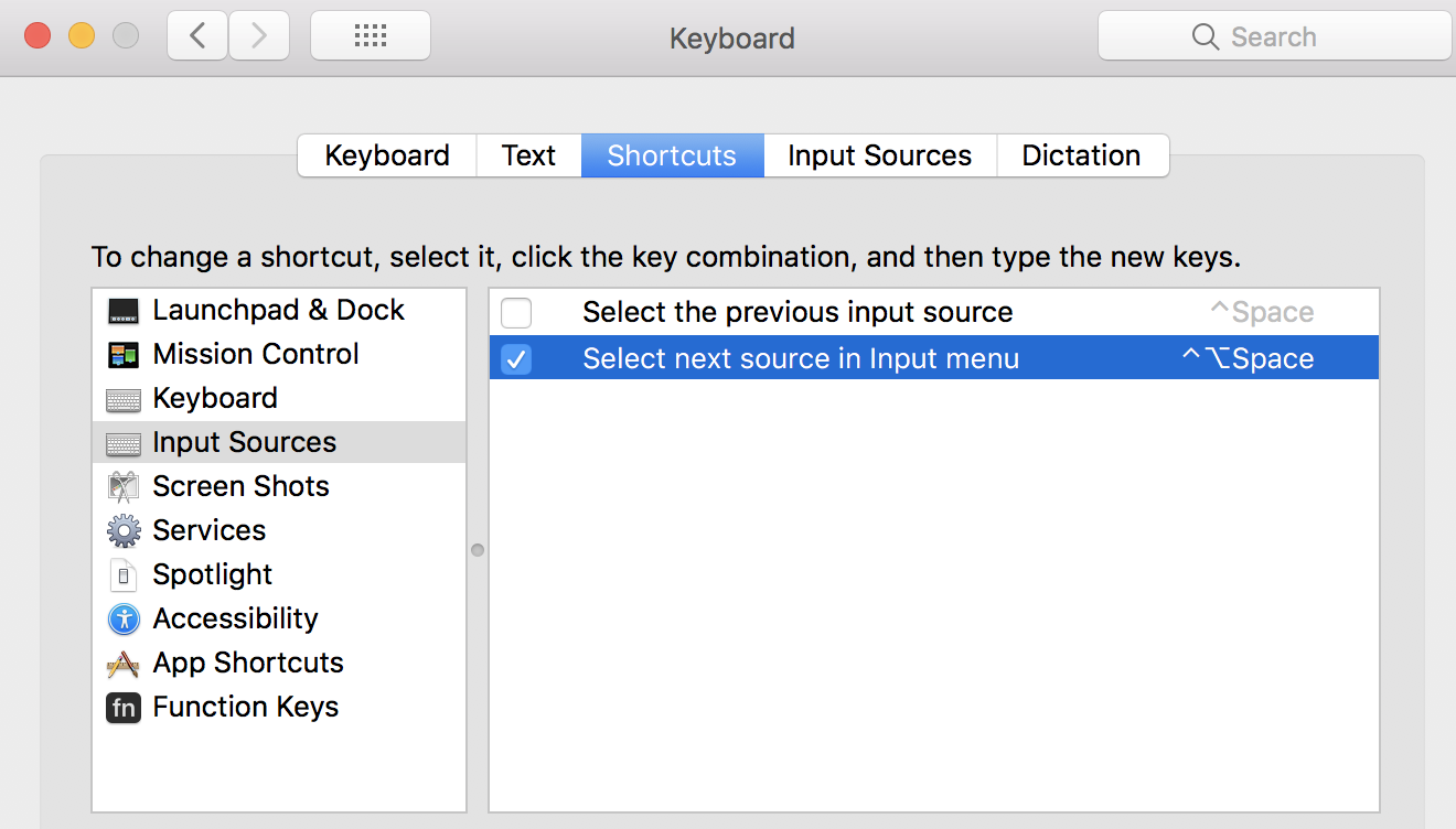 mac switch between keyboards