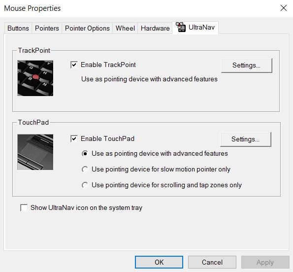 enable touchpad windows 7